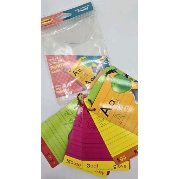 Lot Of Educational Stuff K4-K5 Wipe Off Writing & Alphabet & Numbers Flash Cards - Picture 5 of 12